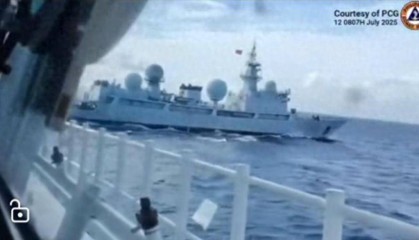 69海里对峙！美军与19国联合演习之际，中方052D携带高超音速导弹，直接近距离震慑