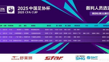 特殊待遇!今日4场足协杯1/8决赛,仅英博vs国安一场配备VAR